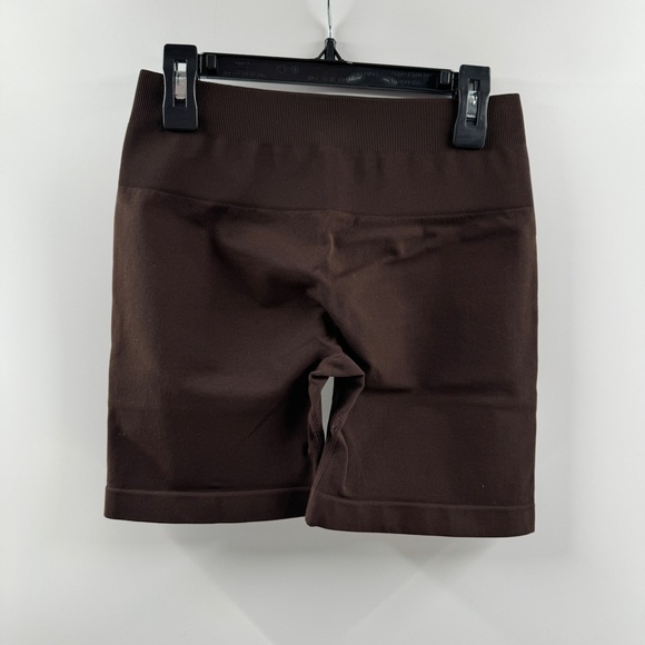 Aurola Pants - AUROLA Power Scrunch Butt Seamless High Waist Workout Biker Shorts Chocolate